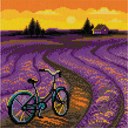 Кристальная мозаика на холсте ФРЕЯ арт.ALVR-307 Лавандовое настроение 25х25 см