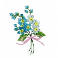 Набор для бисероплетения РИОЛИС арт.В209 Незабудки 4,5х6 см