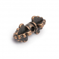 Бусины металлические TESОRO арт.TS.AB1971 цв.медь 20х6мм, in ?3 мм