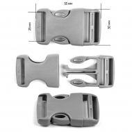 Фастекс 25мм FE25А цв.серый нагрузка 60 кг уп.100 шт