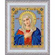 Рисунок на ткани (Бисер) КОНЁК арт. 9236 Богородица Умиление 20х25 см