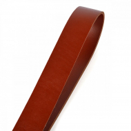 Заготовка ременная из натуральной кожи 4*120см толщ.3,1-3,5мм цв.коньячный
