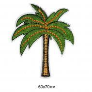 Термоаппликации вышитые арт.TBY.S55 Пальма 2 10 шт 6х7 см