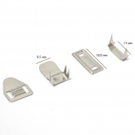 Брючные крючки 4 шипа ТВ-TH-01 18,8х9,5мм цв. никель уп. 144шт