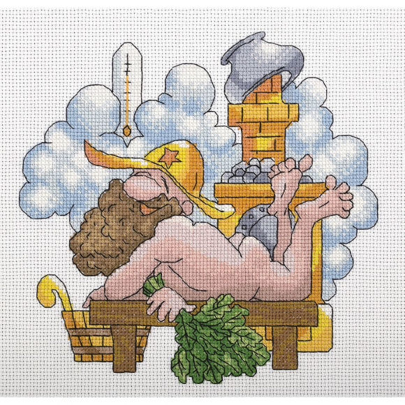 Набор для вышивания PANNA арт. VK-1681 Русская баня 21х20 см