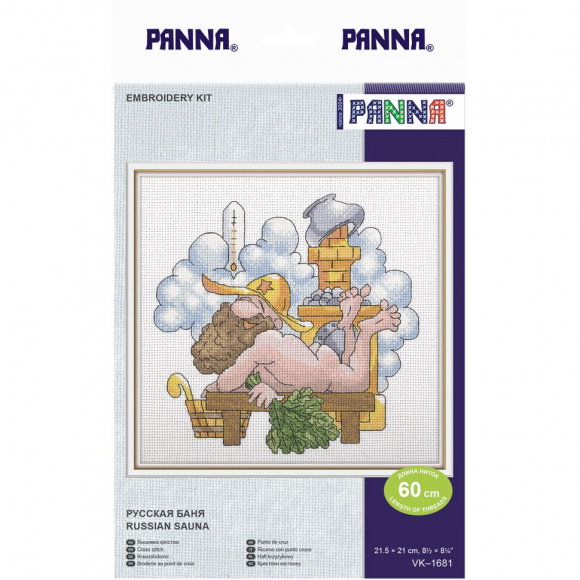 Набор для вышивания PANNA арт. VK-1681 Русская баня 21х20 см