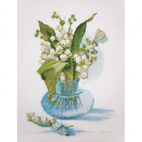 Набор для вышивания МАРЬЯ ИСКУСНИЦА арт.04.005.17 Ландыши 20х27 см