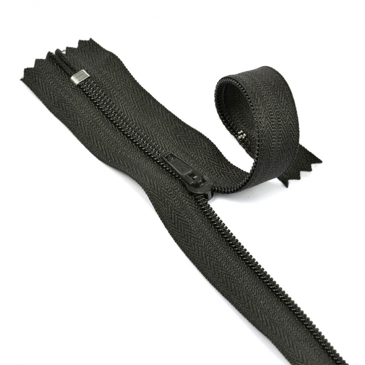 Молния MaxZipper брючная №4 замок полуавтомат, 16см н/р цв.F322 черный уп.100шт
