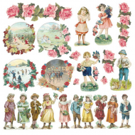 59394_Салфетка рисовая "Дети. Винтаж"