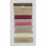62109_Шнуры на блистере HEMPTIQUE #10 - 0,5 мм, 4 цвета по 12,8 м