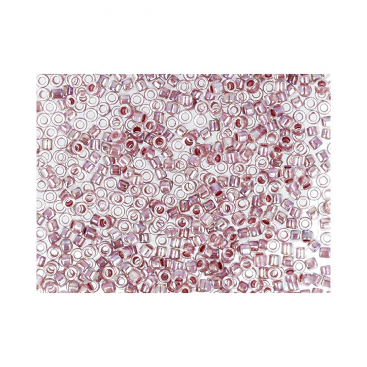 Бисер Япония "TOHO" 11/0  TREASURE №1  1.6 мм 5 х 5 г №0771 гр.малиновый/радужный