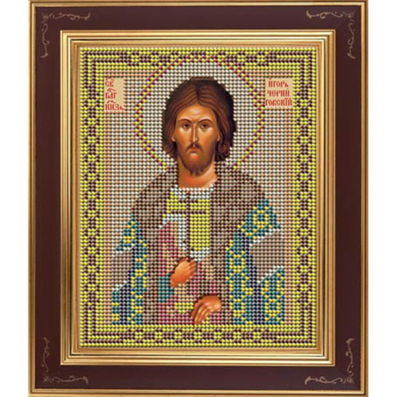 Набор для вышивания бисером GALLA COLLECTION арт.М 217 Св. Игорь 12х15 см