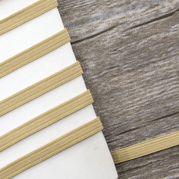 Резинка 6,6 мм, цвет бежевый