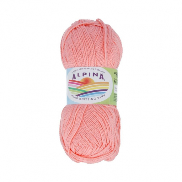 Пряжа ALPINA HOLLY (100% мерсеризованный хлопок) 10х50г/200м цв.014 персиковый