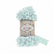 Пряжа для вязания Ализе Puffy (100% микрополиэстер) 5х100г/9.5м цв.015 водяная зелень