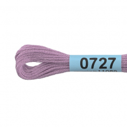Нитки для вышивания Gamma мулине (0207-0819) 100% хлопок 24 x 8 м цв.0727 серо-сиреневый
