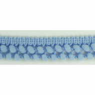 107240_Тесьма с помпонами двурядная, цвет голубой