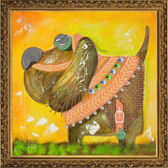 Набор для вышивания бисером НОВА СЛОБОДА арт.НК2182 Санчо Панса 30х30 см