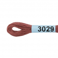 Нитки для вышивания Gamma мулине (0820-3070) 100% хлопок 24 x 8 м цв.3029 св.шоколадный