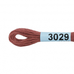 Нитки для вышивания Gamma мулине (0820-3070) 100% хлопок 24 x 8 м цв.3029 св.шоколадный