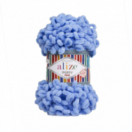 Пряжа для вязания Ализе Puffy Fine (100% микрополиэстер) 5х100г/14м цв.112 голубой