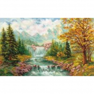 Набор для вышивания АЛИСА арт.3-09 Горный водопад 41х26 см Набор для вышивания АЛИСА арт.3-09 Горный водопад 41х26 см
