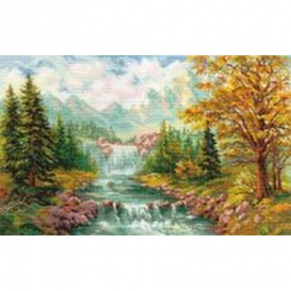 Набор для вышивания АЛИСА арт.3-09 Горный водопад 41х26 см Набор для вышивания АЛИСА арт.3-09 Горный водопад 41х26 см
