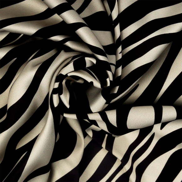 Ткань итальянский Сатин креп 105 г/м? 97% полиэстер, 3% лайкра шир.148 см арт.Sat.0582.2 цв.02 св.бежевый рул.25м