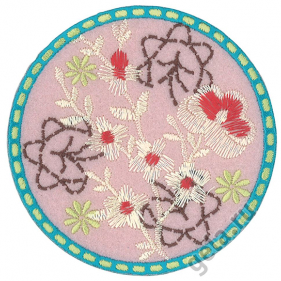 40190_Термоаппликация PRONTY, формат А6, вышитые цветы 2