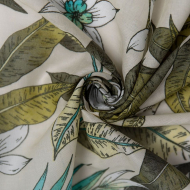 Ткань Батист 70 г/м? 100% хлопок шир.145 см арт.Р.32707.01 цв.01 бежевый рул.25м