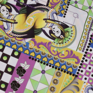 Ткань шелк Армани креп 90 г/м? 97% полиэстер, 3% лайкра шир.148 см арт.T.0266.3 цв.03 лиловый рул.25м Ткань шелк Армани креп 90 г/м? 97% полиэстер, 3% лайкра шир.148 см арт.T.0266.3 цв.03 лиловый рул.25м