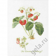 38971_Набор для вышивания "Земляника", канва лён 36 ct
