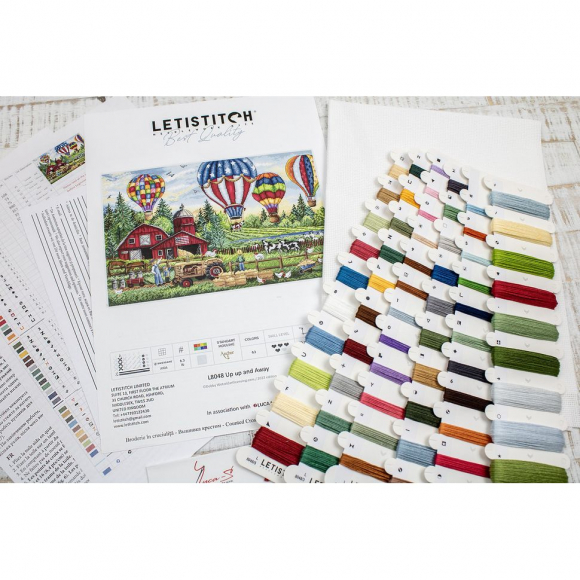 Набор для вышивания LETI арт. L8048 Вверх вверх и прочь 40х26 см Набор для вышивания LETI арт. L8048 Вверх вверх и прочь 40х26 см