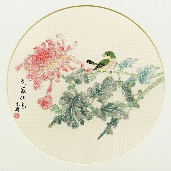 163733_Набор для вышивания "Хризантемы"