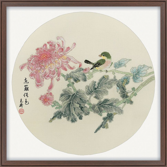 163733_Набор для вышивания "Хризантемы"