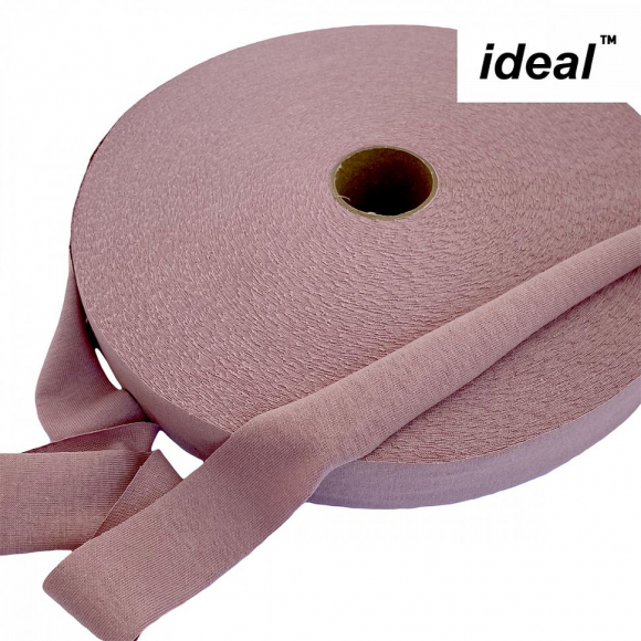 Лента Ideal трикотажная лицевая 100м, 350-380 г, ширина 7-9мм цв. пыльная роза Лента Ideal трикотажная лицевая 100м, 350-380 г, ширина 7-9мм цв. пыльная роза