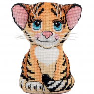 Набор для вышивания PANNA арт. IG-7327 Игрушка. Тигренок 8х10 см