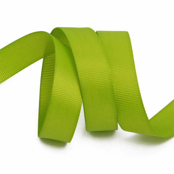 Лента Ideal репсовая в рубчик шир.20мм цв. 548 зеленый киви уп.27,42м
