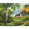 Алмазная мозаика Ah5341 Русское поле 40х50