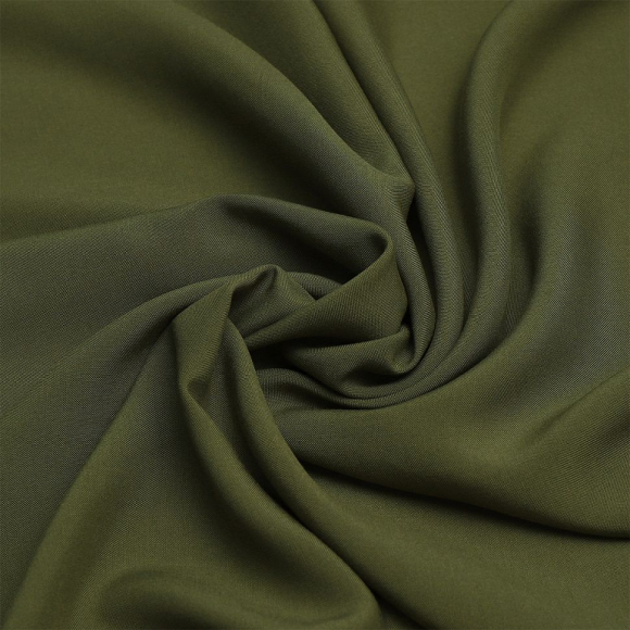 Ткань Штапель  TBY Vi-30-28 плот 110г/м2 100% вискоза шир. 145 см цв.28 т.зеленый уп.5м