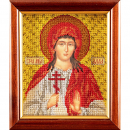 Набор для вышивания бисером КРОШЕ арт. В-326 Св.Алла 12x14,5 см