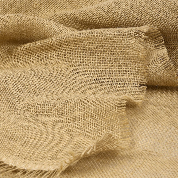 Ткань Мешковина 290 г/м? 100% джут шир.110 см арт.МШ290 уп.1м