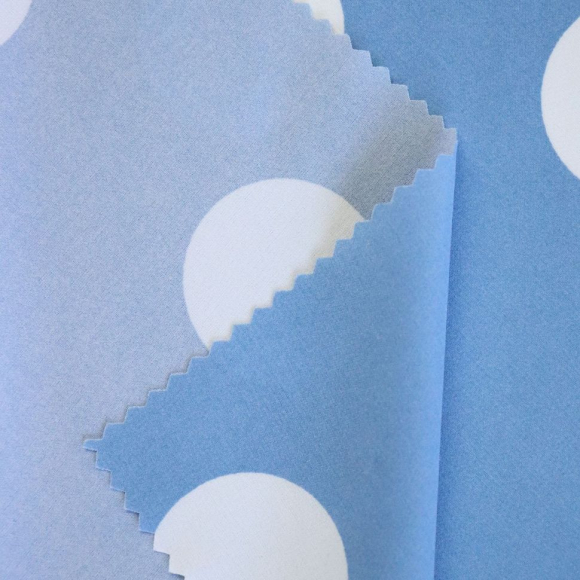 Ткань Софт Ниагара в горошек 80 г/м? 94% полиэстер, 6% спандекс шир.145 см арт.Р.19157.02 цв.02 голубой уп.25м Ткань Софт Ниагара в горошек 80 г/м? 94% полиэстер, 6% спандекс шир.145 см арт.Р.19157.02 цв.02 голубой уп.25м