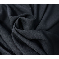 Ткань Креп 210 г кв.м 95% полиэстер, 5% спандекс шир.150 см арт.Р.11344.03 цв.03 черный уп.25м