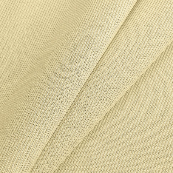 Кашкорсе трикотажное полотно арт. ДЛ-501 плот.220г/м2 шир.60+60 цв.3002 ваниль пач.15-60м (1кг-3,78м)