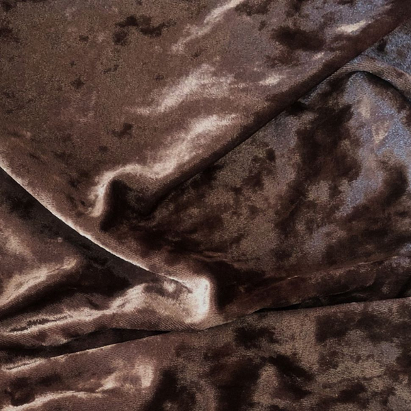 Бархат мраморный 3002-905 225г/м2 шир.160см 95%пэ, 5%лайк цв.905 какао уп.6м
