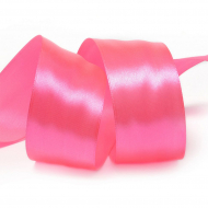 Лента атласная 38мм цв.3080 ярк.розовый IDEAL уп.27,4 м