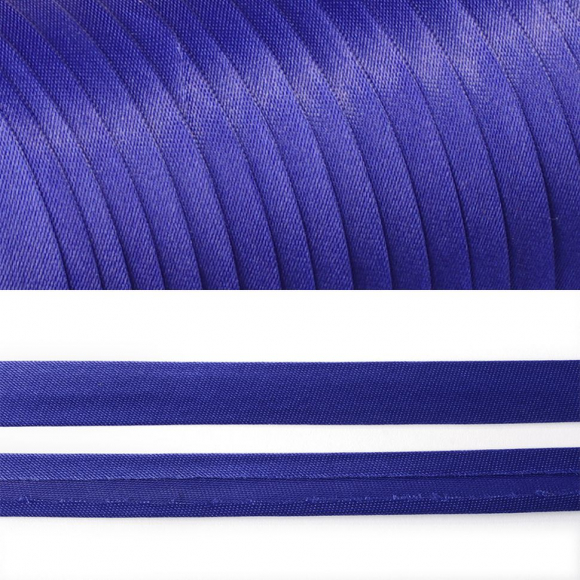 Косая бейка TBY атласная шир.15мм цв.F223 (6422) васильковый уп.132 м