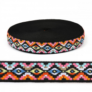 Тесьма TBY жакардовая Этника арт.31201 шир. 20мм уп.22,9 м