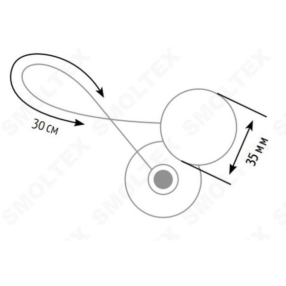 Магнитные клипсы для штор ? 35 с лентой цвет №3